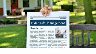 Newsletter signup illustration for Elder Life Management Newsletter signup illustration for Elder Life Management