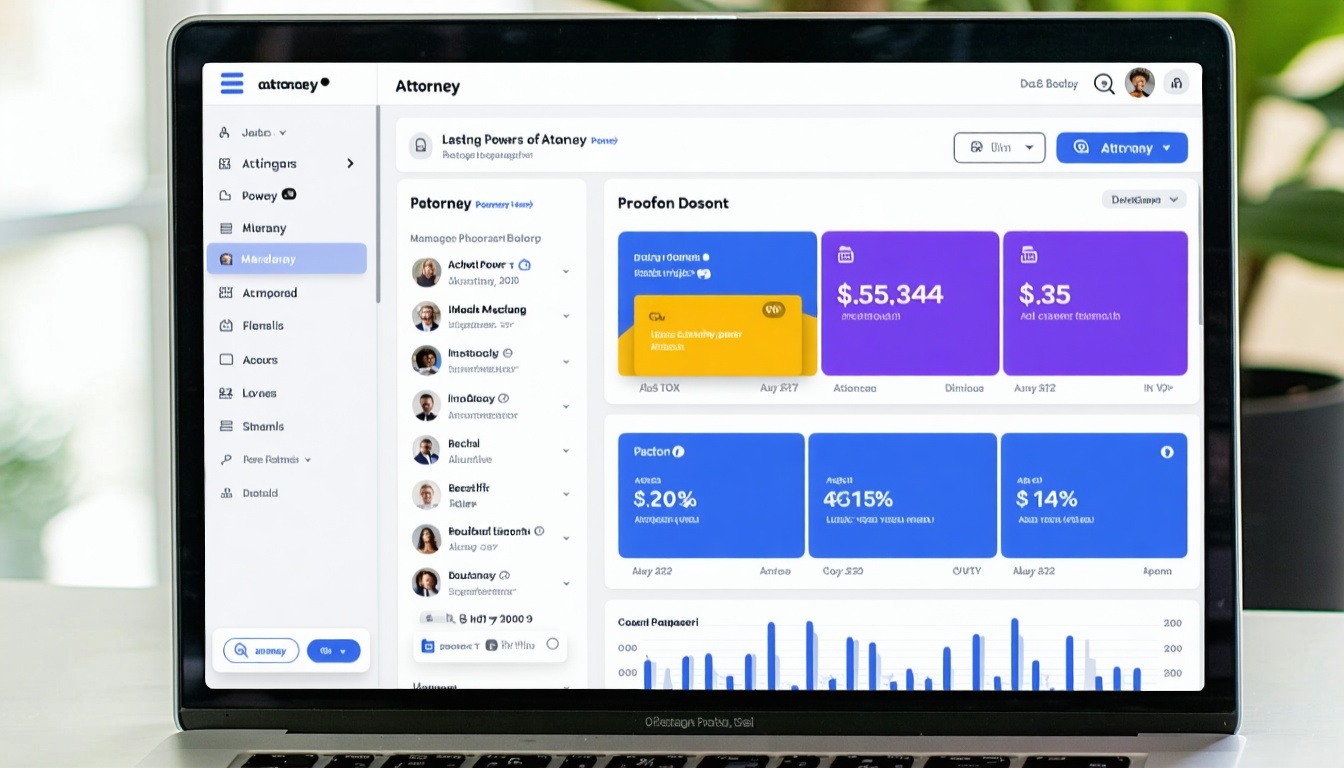 User-friendly dashboard for managing lasting powers of attorney